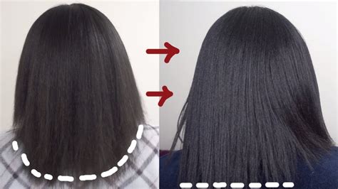 Diy One Lenth Hair Cut Level Hair Straight Across By Yourself