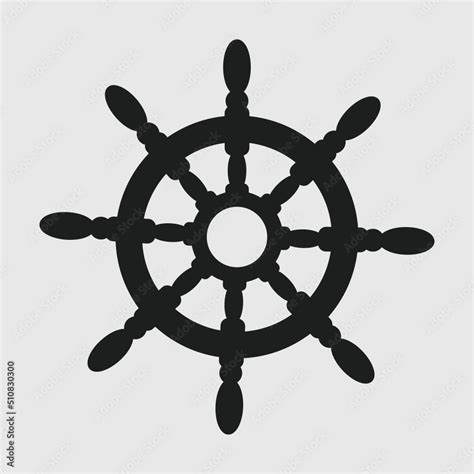 Ship Wheel Silhouette SVG Bundle Cut File Ship Steering Wheel Svg