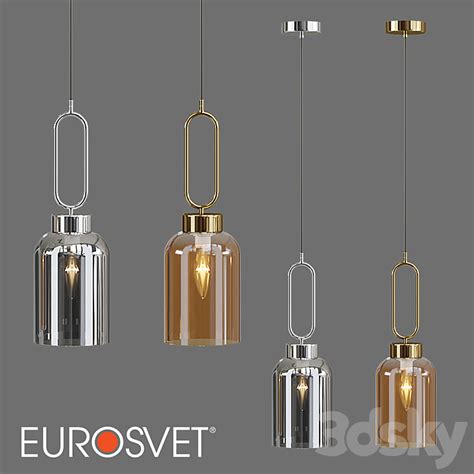OM Pendant lamp Eurosvet 50229/1 Flou - Pendant light - 3D model