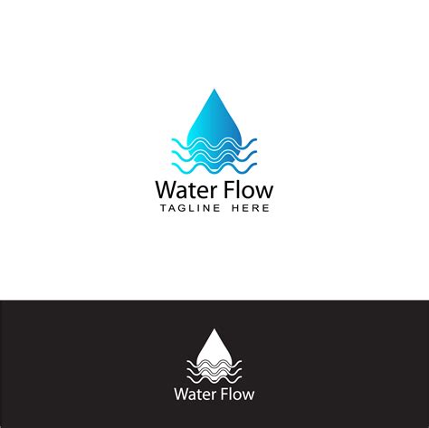 Water Flow Logo Template Design Vector Vector Art At Vecteezy