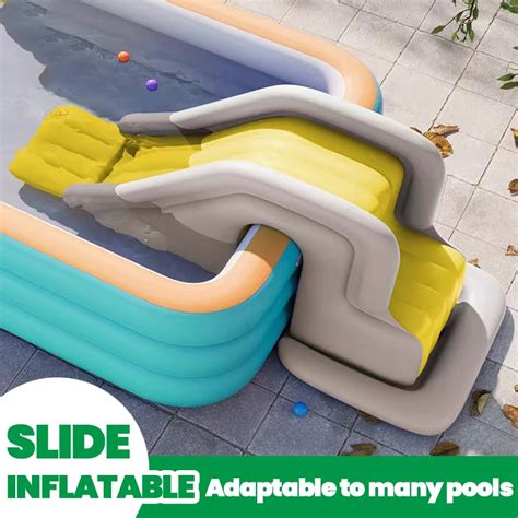 Tobogán inflable para piscina juego con tobogán para piscinas grandes