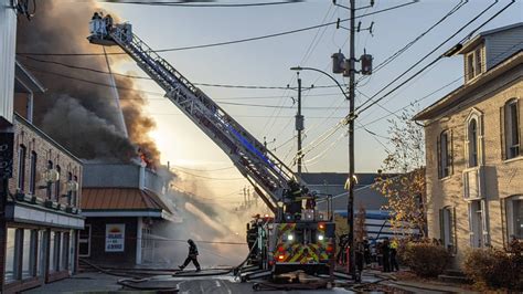 Firefighters In Action At Sunrise Rpics