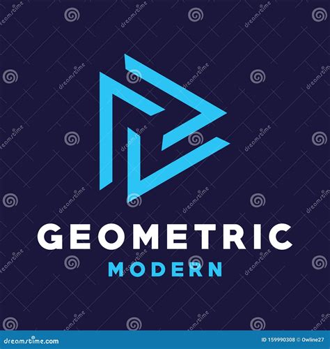 Geometric Logo Design Inspiration For Business And Company Stock Vector