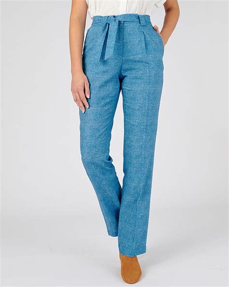 Linen Rich Trousers Trousers Damart Co Uk