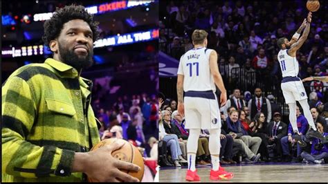 Joel Embiid CAN ONLY Watch Kyrie Cook The Sixers Irving Turns Luka