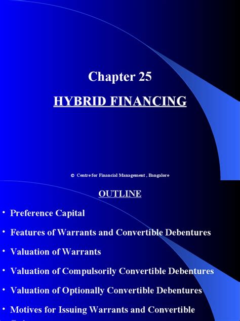 hybrid financing centre  financial management bangalore