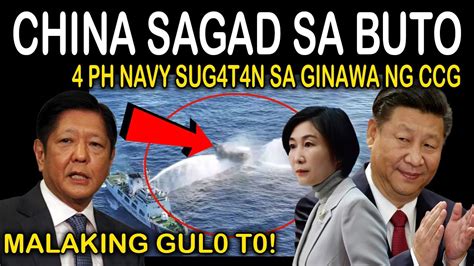 Kakapasok Lang Nagkagul Na China Binomb Barko Ng Ph Na Navy Sug T N