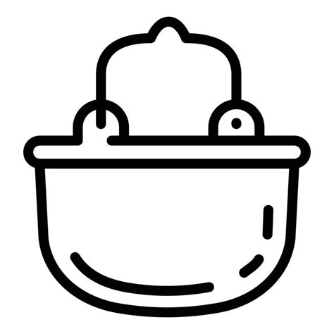 Camp Cauldron Icon Outline Style Vector Art At Vecteezy