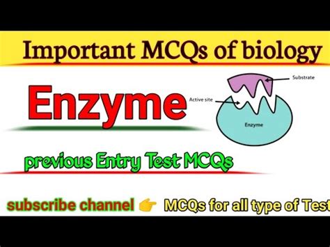 Enzyme Mcqs Enzyme Mcqs Class 11 Previous Entry Test MCQs Of