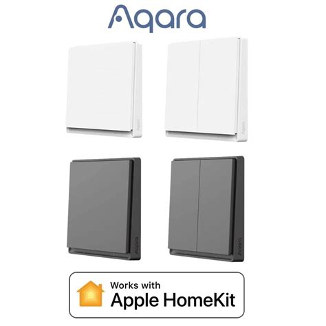 Вимикач 1-2 клавіші Xiaomi Aqara E1 без нульової лінії Wall Switch EU ...