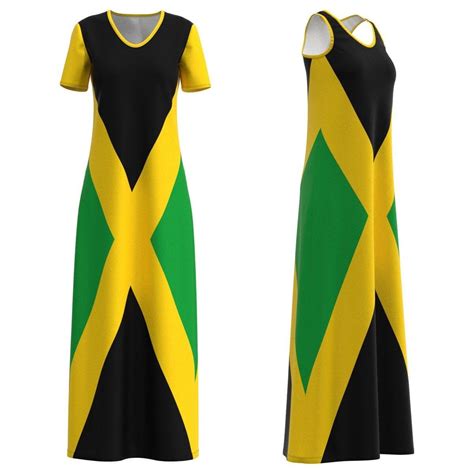 Bob Marley Dress Jamaica Outfits Flag Dress Jamaica Flag Rasta