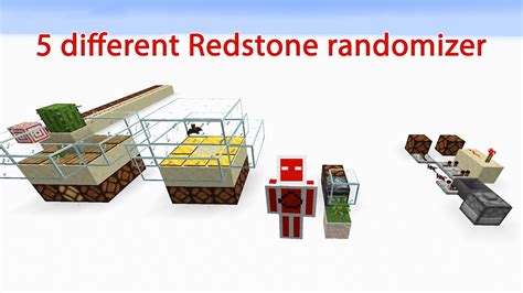 5 Different Minecraft Redstone Randomizer RQTSTEIN YouTube