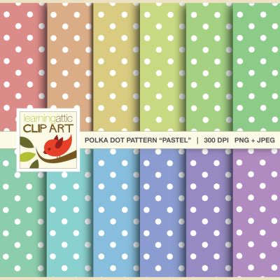 Polka Dot Pattern in Pastel - Learning Attic