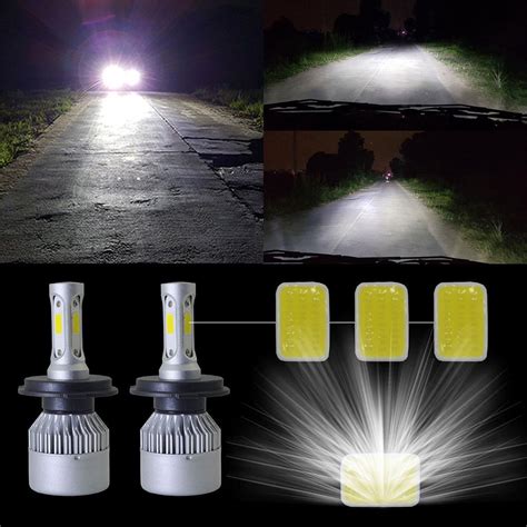 Buy Cree Cob H4 Hb2 9003 2000w 300000lm Led Headlights Kits Hilow