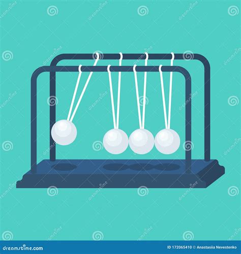 Balls Pendulum Concepto De Inicio Cuna De Newton Ilustraci N Del Vector