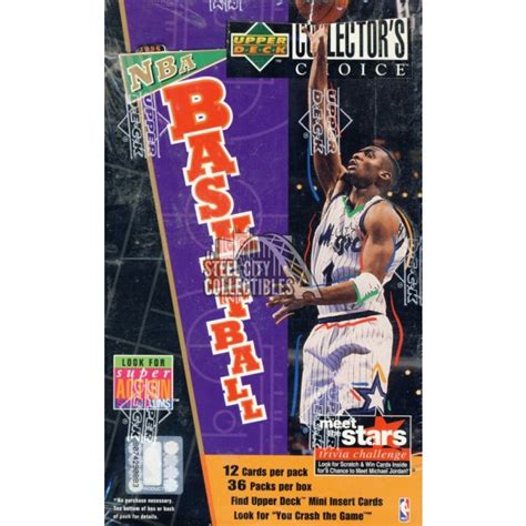 1996 97 Upper Deck Collectors Choice Series 1 Basketball 36 Pack Box