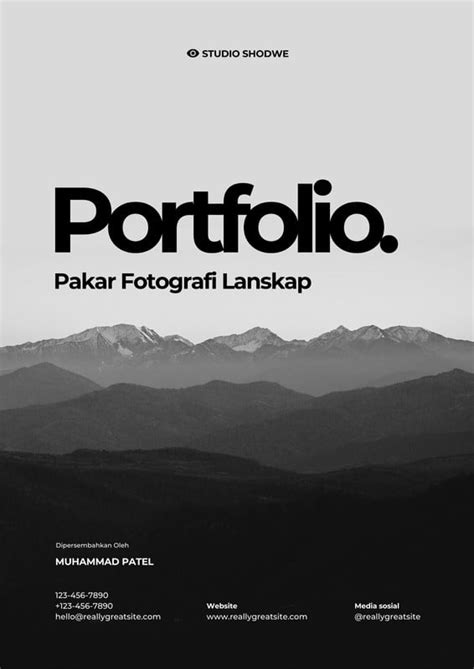 Gratis Desain Contoh Portofolio Canva
