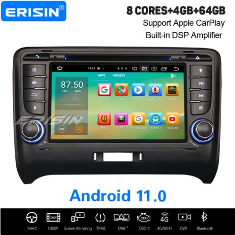 8 Core 4 64GB PX5 DSP Autoradio Android 11 0 Audi TT MK2 GPS SWC DAB