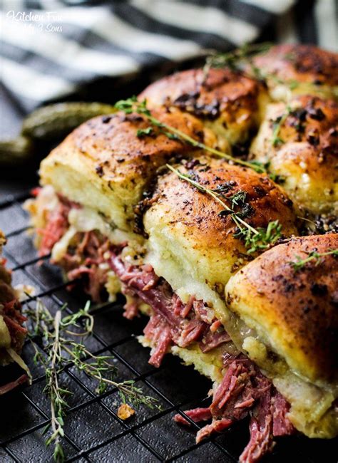 Reuben Sliders Recipe Kitchen Fun With My 3 Sons Reuben Sliders