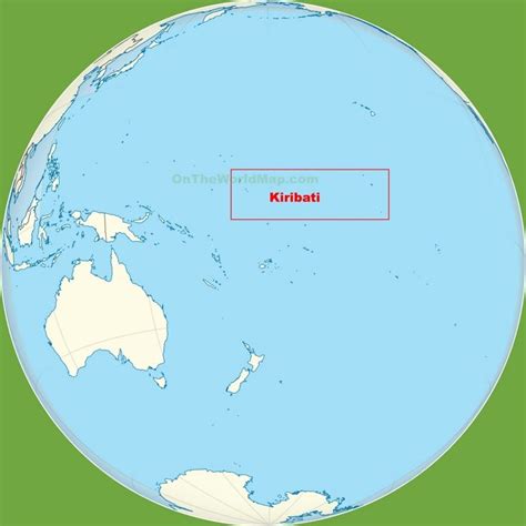 Kiribati location on the Pacific Ocean map South Pacific, Pacific Ocean, Kiribati Map, Tuvalu ...