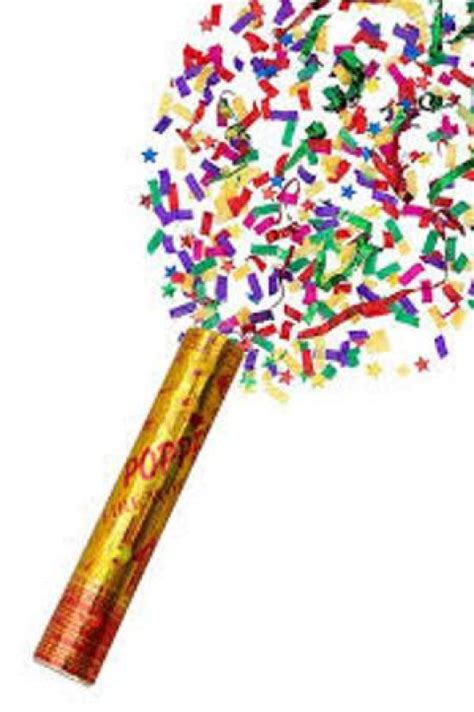 Party Popper Fun Celebration Gold