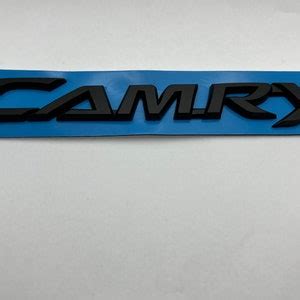 Toyota Camry Emblem Logo Letters Badge Trunk Gate Rear Black Etsy