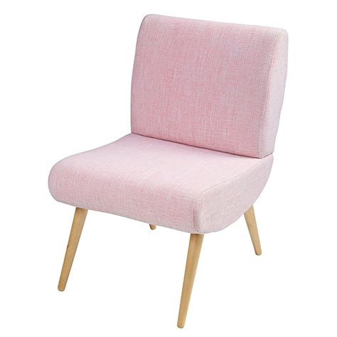 Fauteuil Vintage En Tissu Rose Cosmos Maisons Du Monde