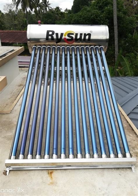 Rysun Lpd Prime Ss Solar Water Heater Blue And Silver At Rs