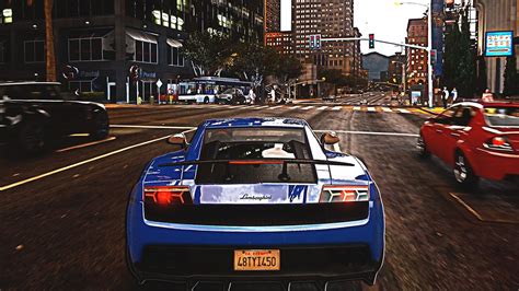 Gta 6 Beta Graphics Redux Ultra Realistic 4k 60 Fps Gameplay Lamborghini Gallardo Youtube