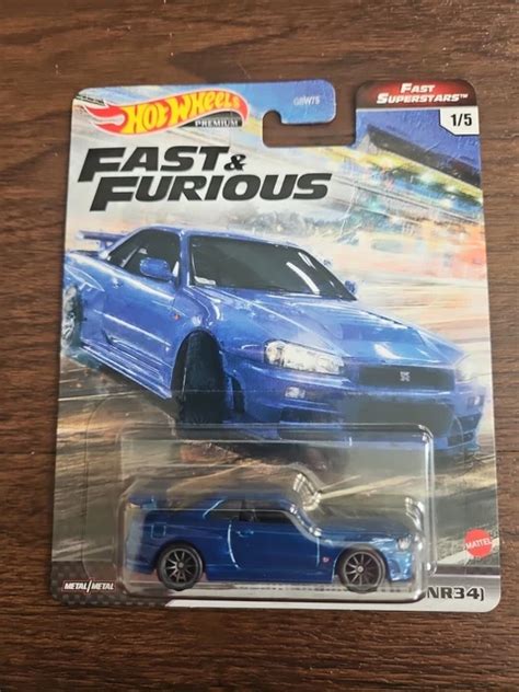 Hot Wheels Premium Nissan Skyline Gtr R Fast Furious Crease To Card Picclick Uk