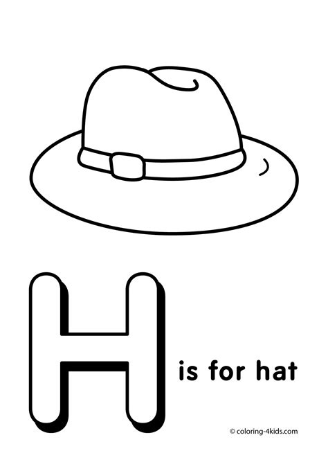 Color With Letter H