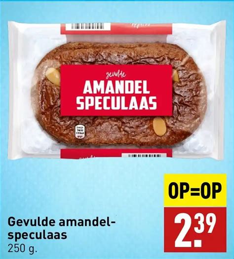 Gevulde Amandel Speculaas G Aanbieding Bij Aldi