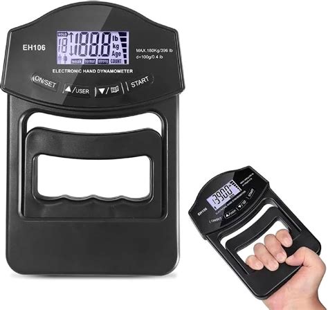 Electronic Grip Strength Gauge Digital Hand Strength Meter Hand Dynamometer Hand Force Meter