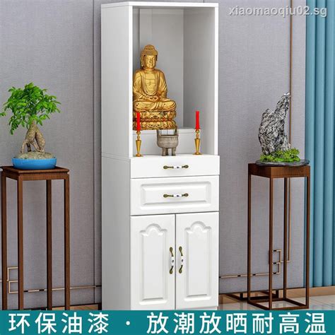 Buddhist Altar Standing Cabinet With Door Simple Sacred Table For