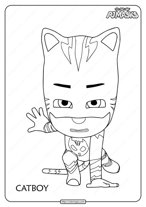 Catboy Pj Masks Coloring Pages Printable