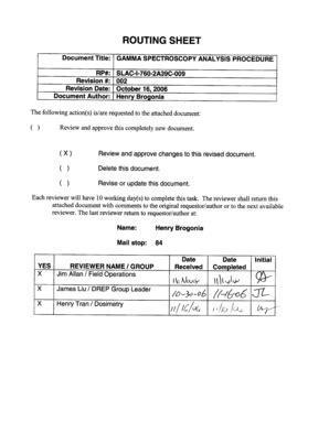 Fillable Online Group Slac Stanford General Counting Procedure