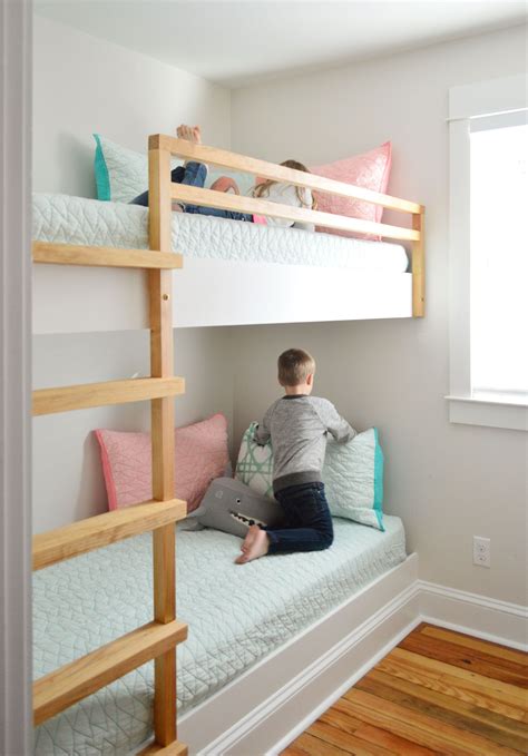 How To Make Diy Built In Bunk Beds Young House Love Bunk Beds Built In Diy Bunk Bed Built