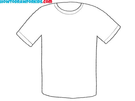 How to Draw a T-shirt - Easy Drawing Tutorial For Kids