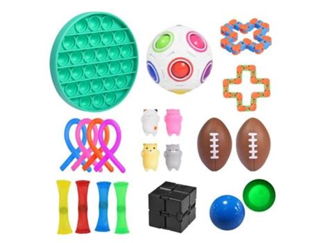 Conjunto de Brinquedo Sensorial Fidget Bola de Mármore Aperto para