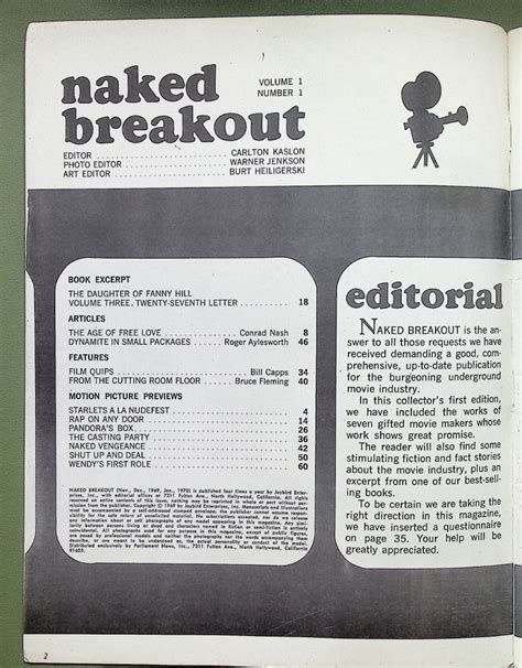 Naked Breakout Volume No Brazenbooks