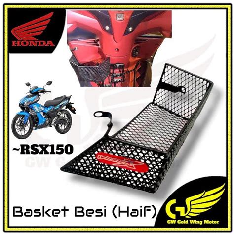 Honda Rsx150 Winner Rsx150 Rs X Besi Bakul Kecil Mini Basket Half Raga Lh Side Kiri Shopee