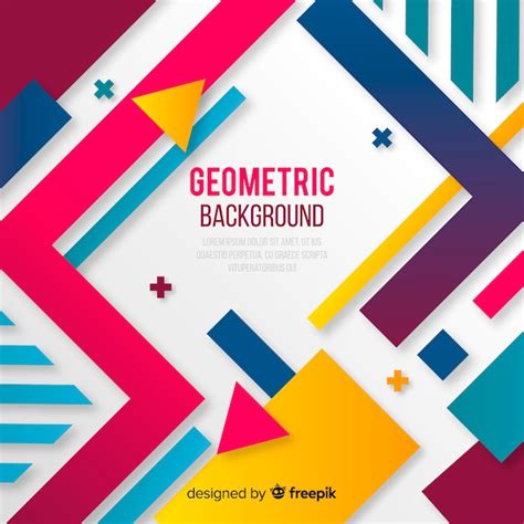 Fondo Abstracto Geom Trico Colorido Vector Gratis