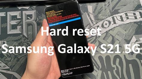 How To Hard Reset Samsung Galaxy S21 5G Android 12