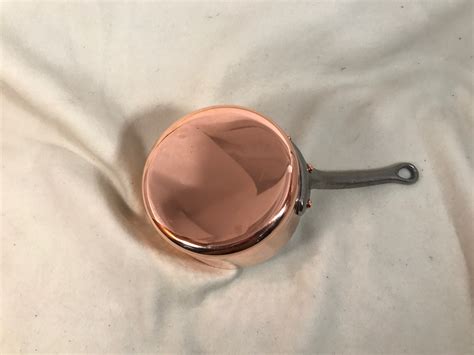 French Hammered Inch Copper Tin Lined Sauce Pan Rocky Mountain