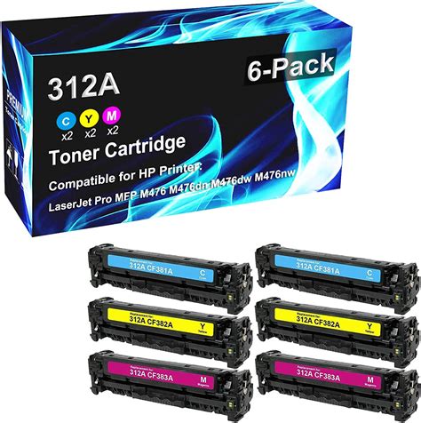 Amazon Pack C Y M Compatible High Yield Toner Cartridge