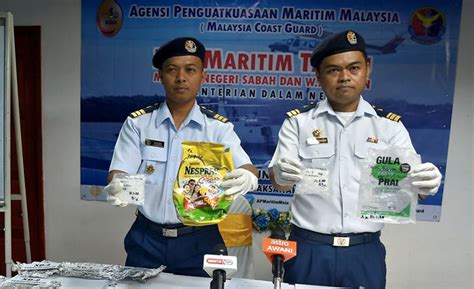 Lelaki Berkopiah Lari APMM Tawau Rampas Syabu Dalam Paket Susu Tepung