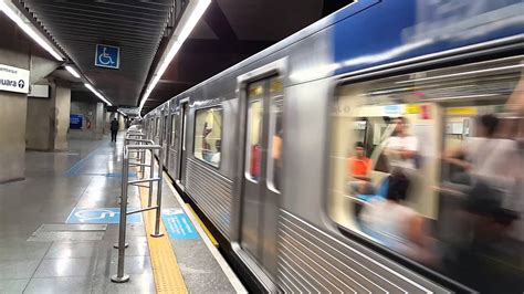 CMSP Metrô SP Frota J Saindo Da Estação Paraiso Sentido Vila