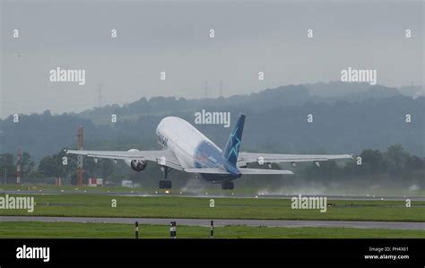 Air Transat Flight Across The Pond Departs Glasgow International