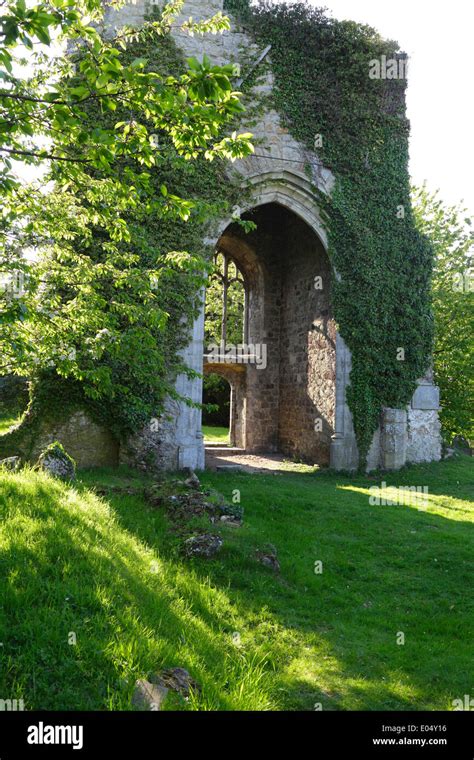 The Picturesque Haunted Ruins Of St Marys Church At Little Chart Near