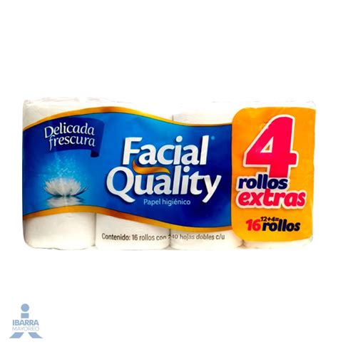 Higienico Facial Quality Papel Hojas Rollos